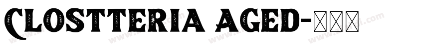 Clostteria Aged字体转换